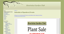 Desktop Screenshot of henriettagardenclub.org