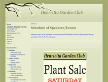 Tablet Screenshot of henriettagardenclub.org